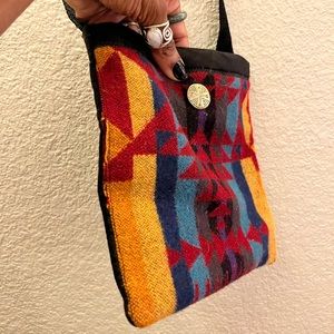 Southwestern Native American Style Design, Wool Crossbody Purse 🔸🔷🔸